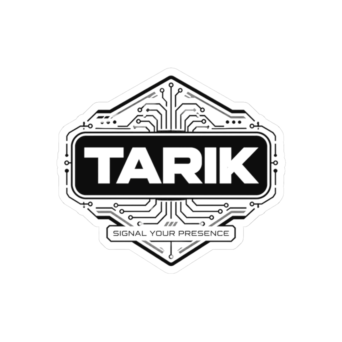 Tarik "Signal Your Presence" Sticker - alternate angle 1, merchandise